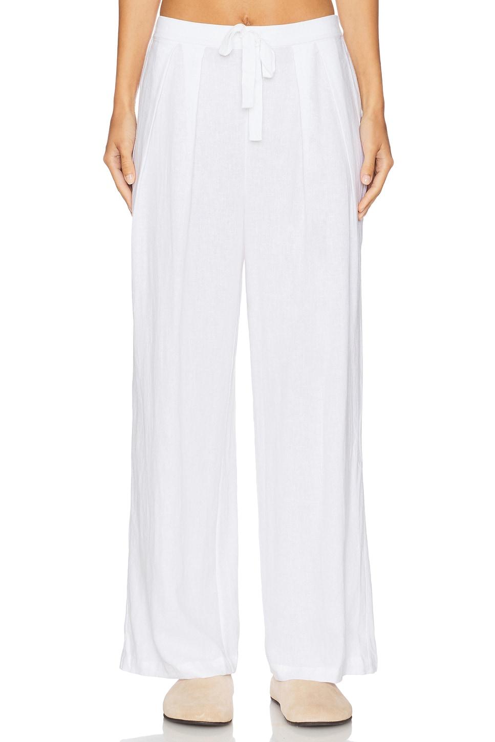 linen blend relaxed pant
