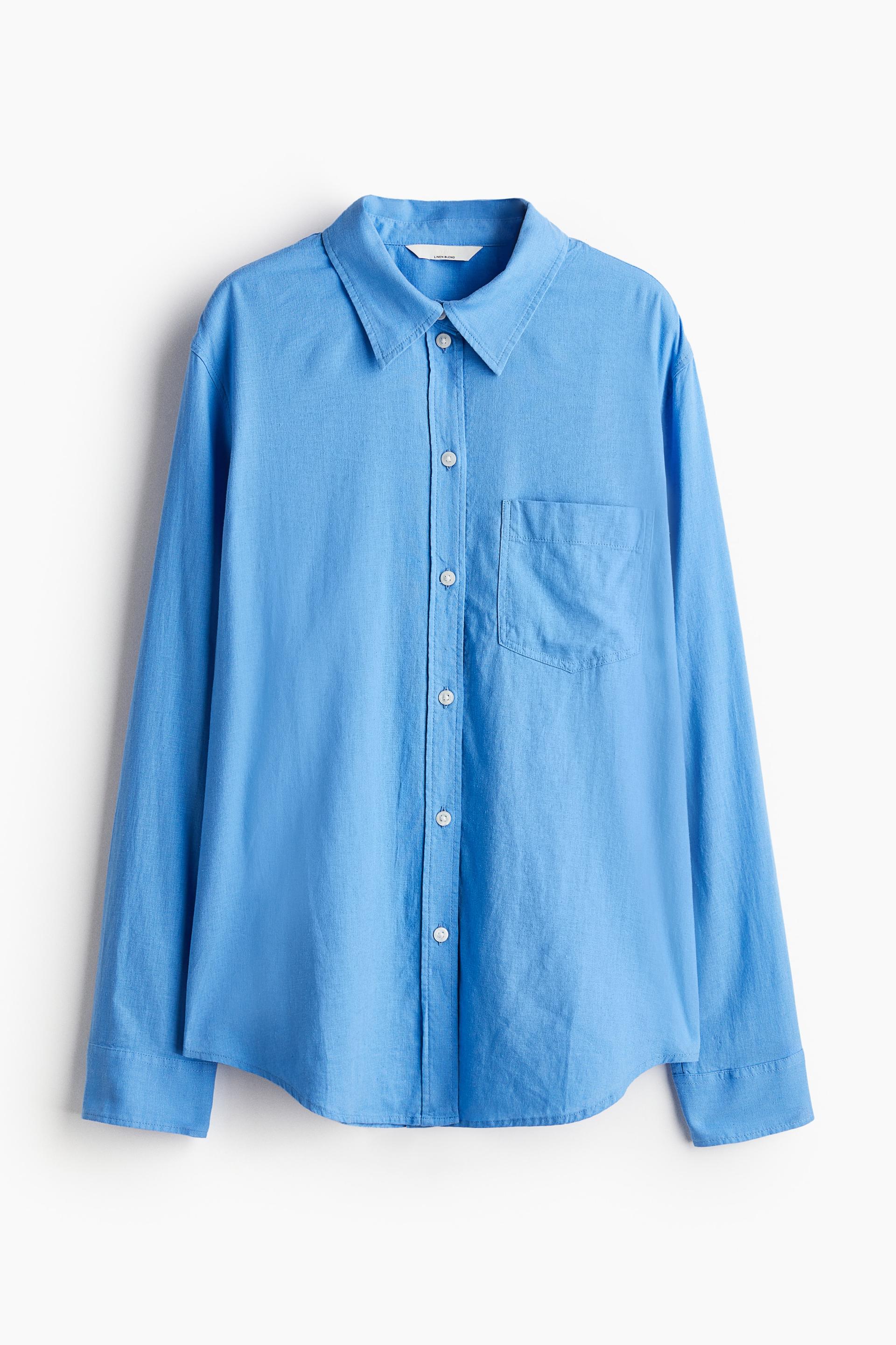 linen-blend shirt