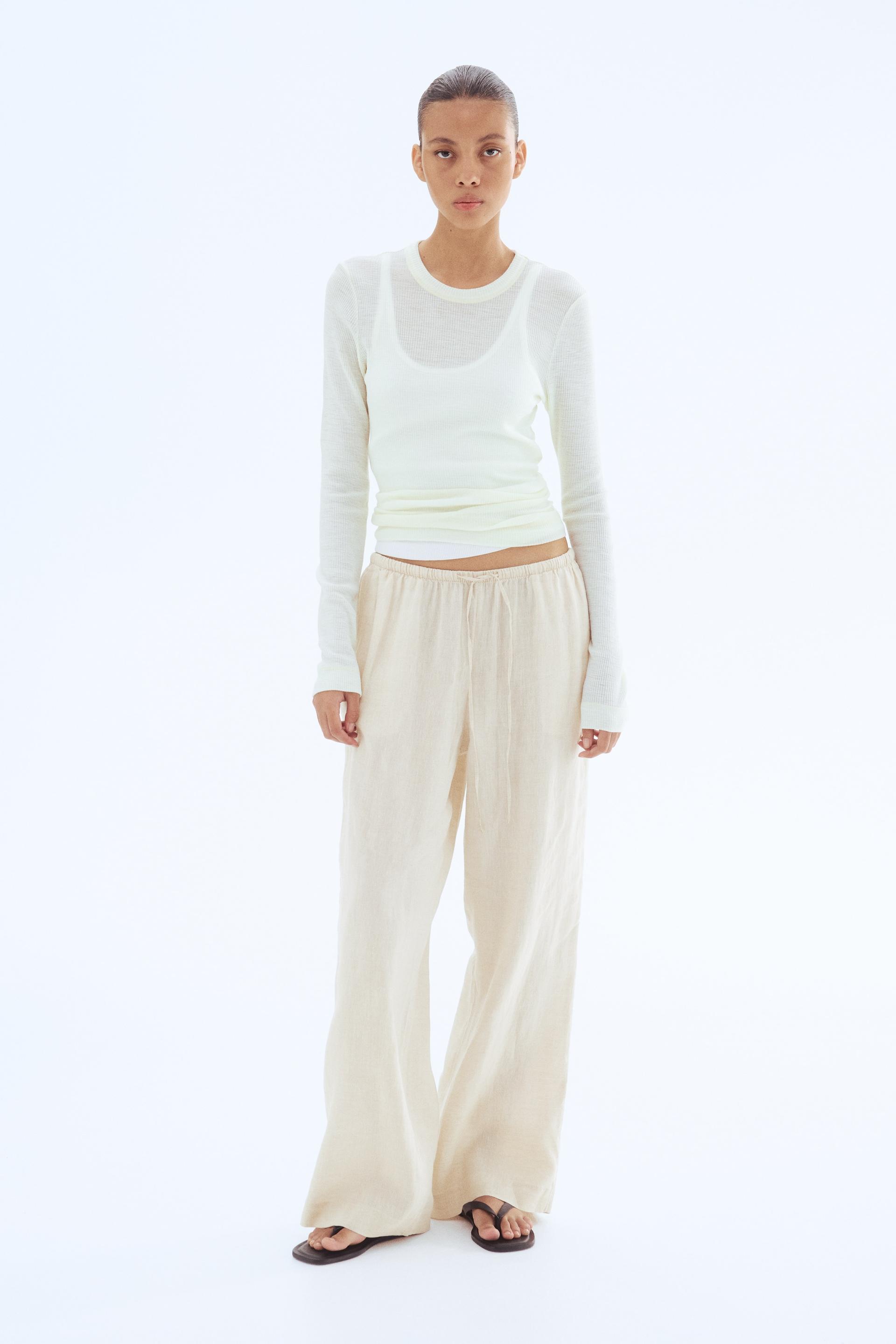 linen drawstring pants