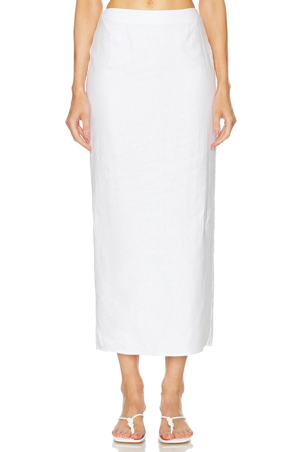 linen maxi skirt