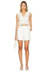 linen rib polo tank