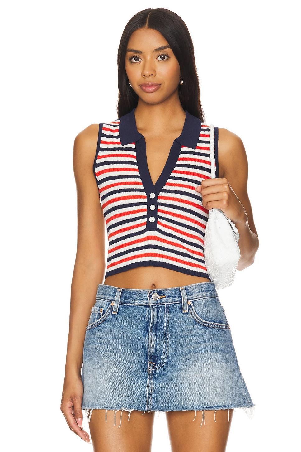 linen rib polo tank