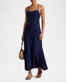 linen sleeveless a-line dress
