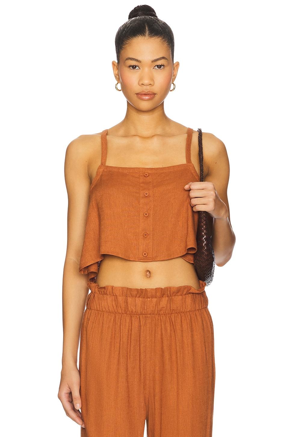 linen trapeze tank