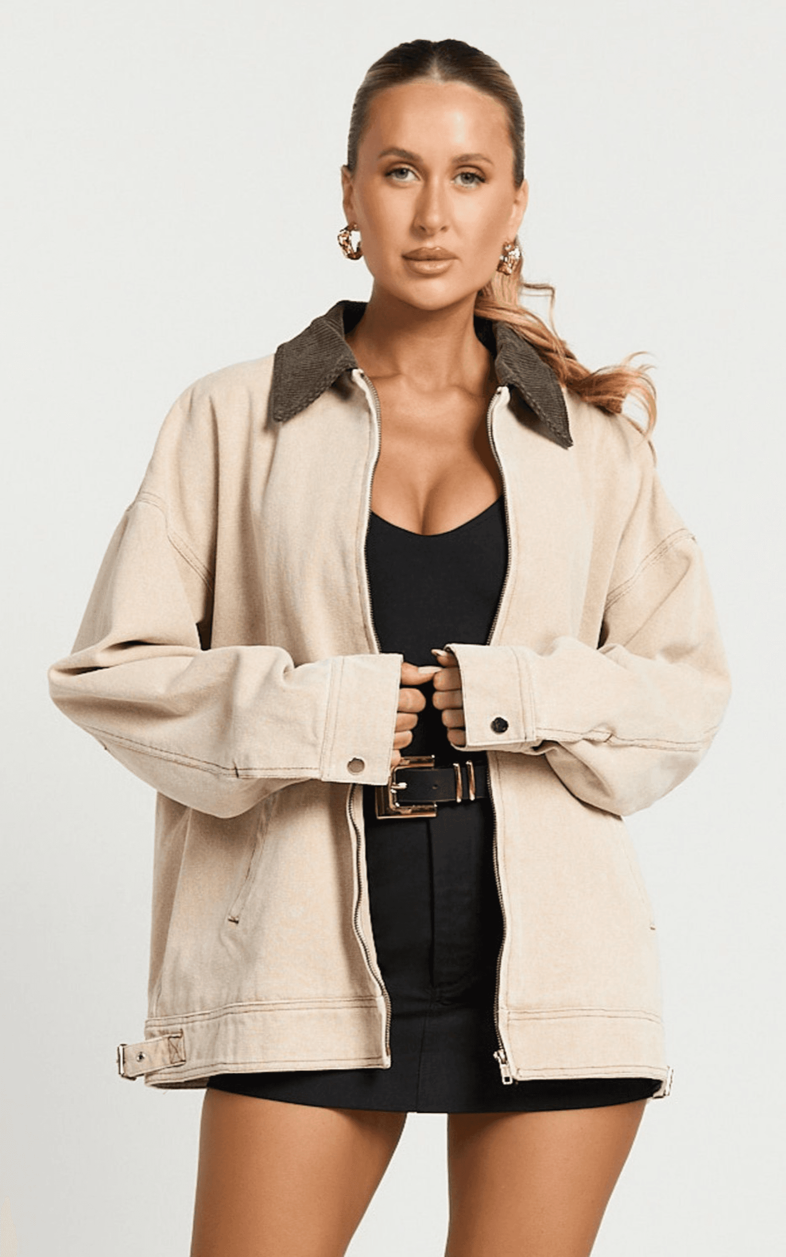 lioness - workwear jacket in stone