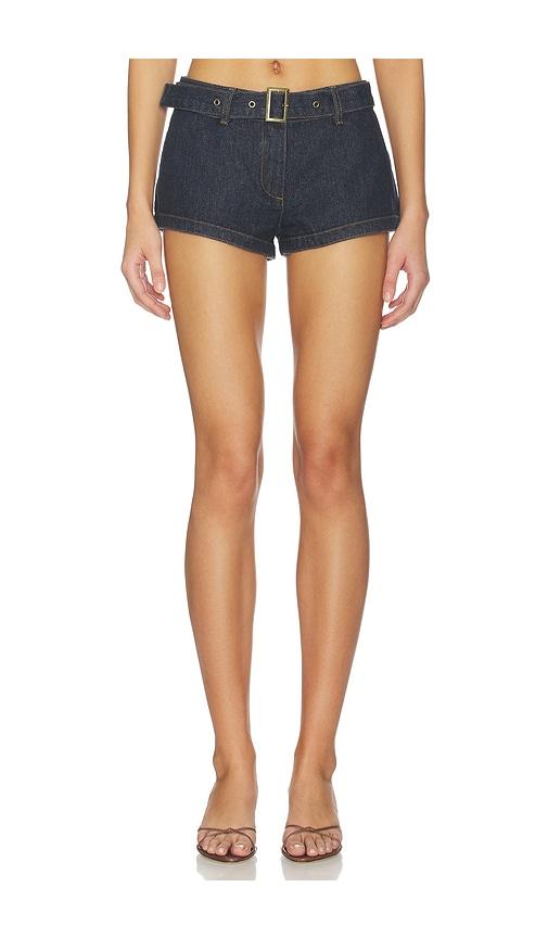 lioness afterglow mini short in blue.