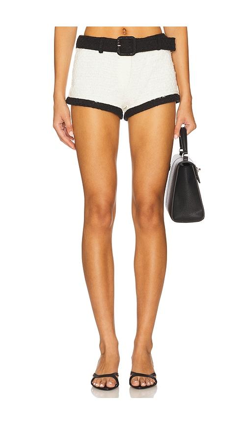 lioness afterglow mini short in white.