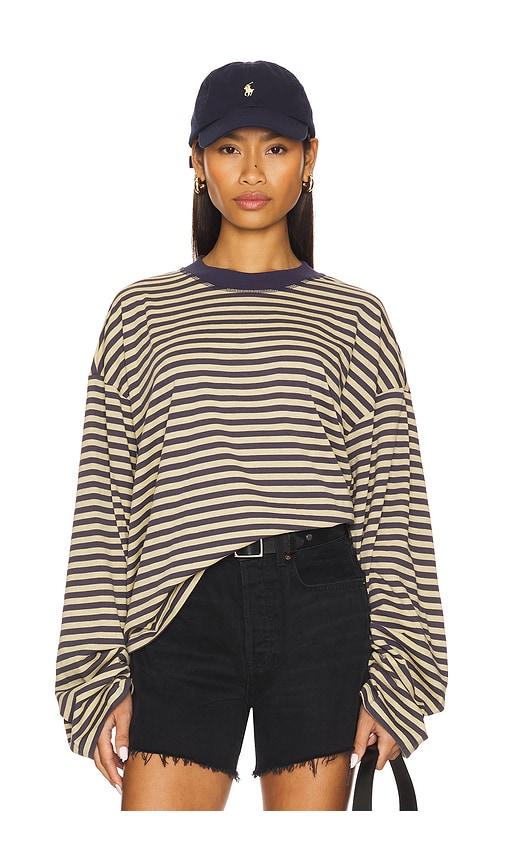 lioness bloom top in beige.