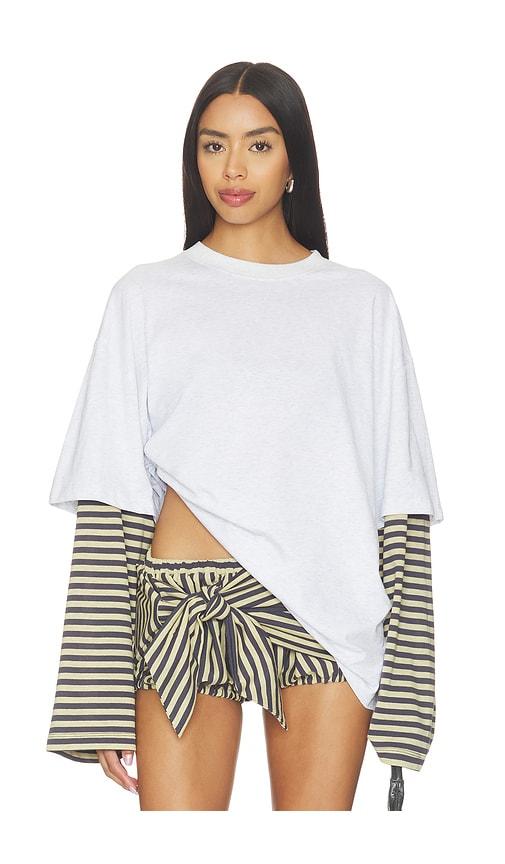 lioness bottega shirt in grey,beige.