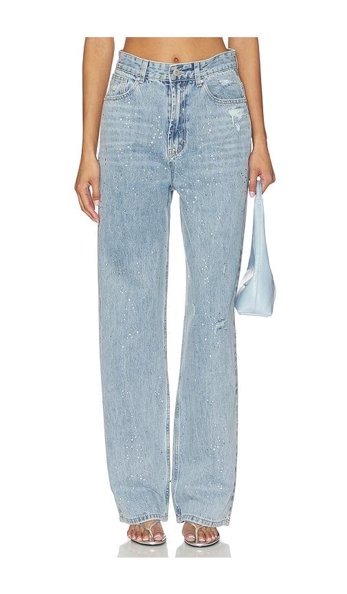 lioness diamante jeans in blue.