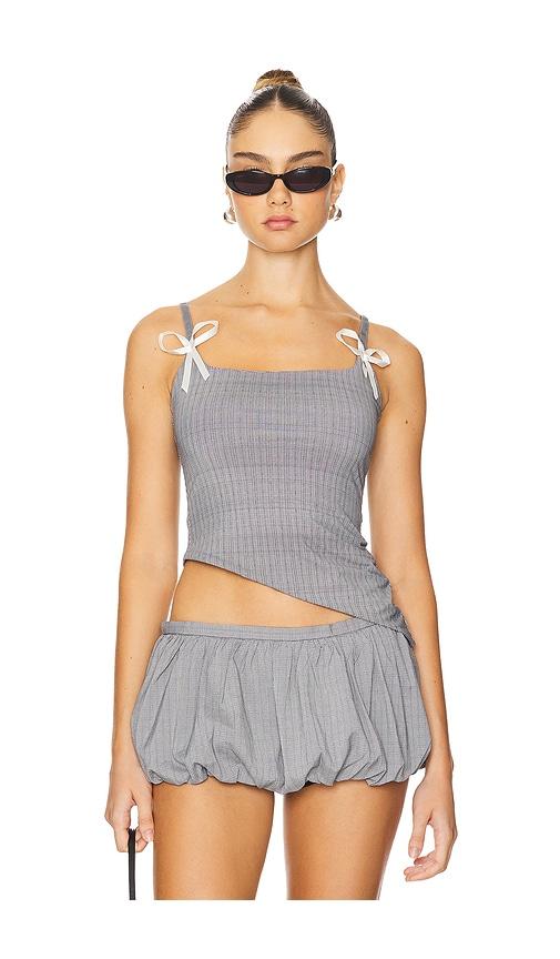 lioness dollhouse cami in black,white.