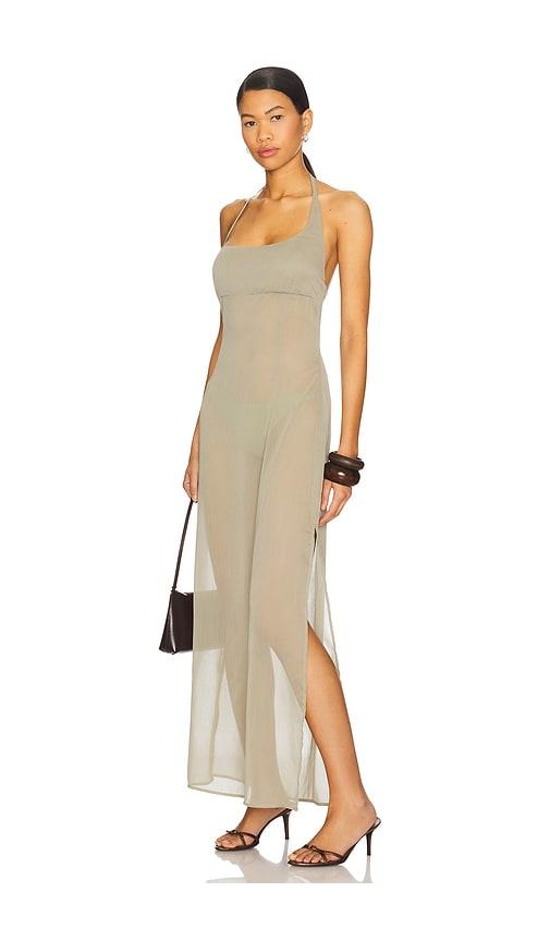 lioness driftwood maxi dress in sage.