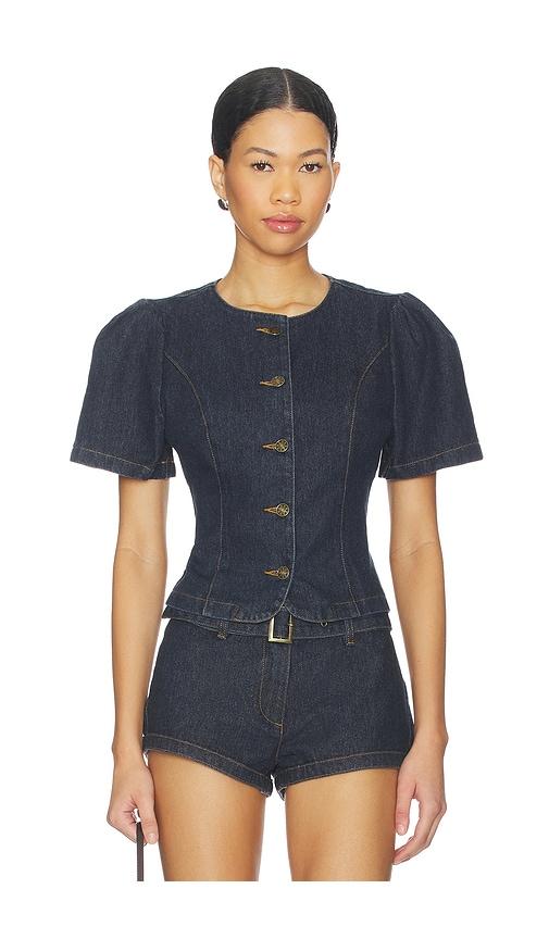 lioness femme blouse in blue.