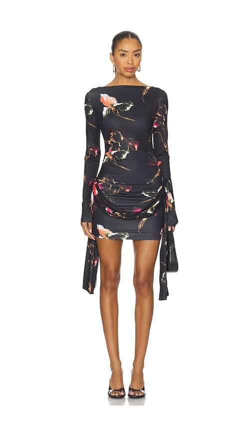 lioness glory mini dress in black.