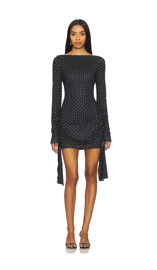 lioness glory mini dress in black.