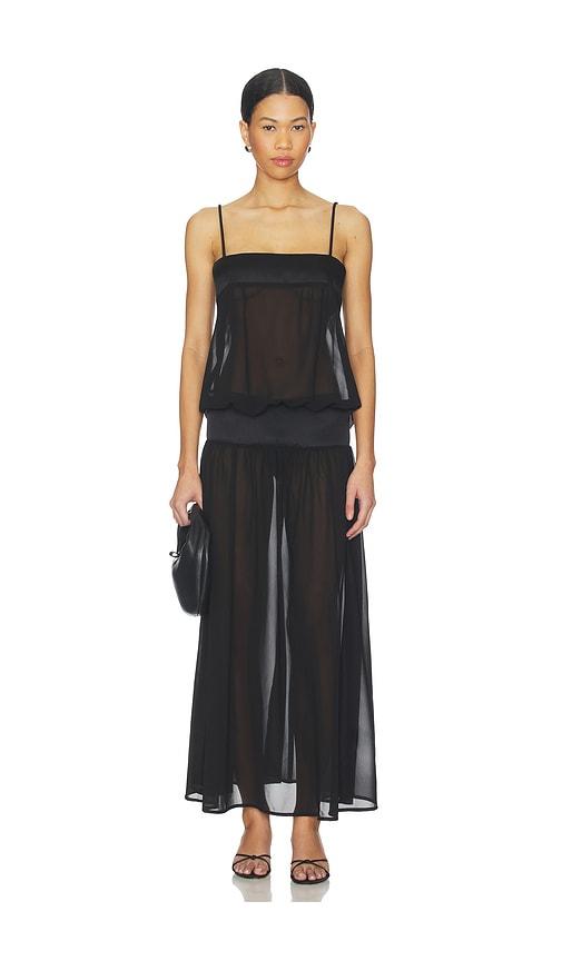 lioness gracia maxi dress in black.