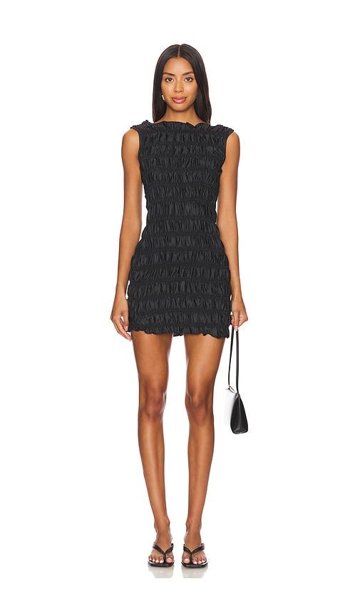 lioness guccio mini dress in black.