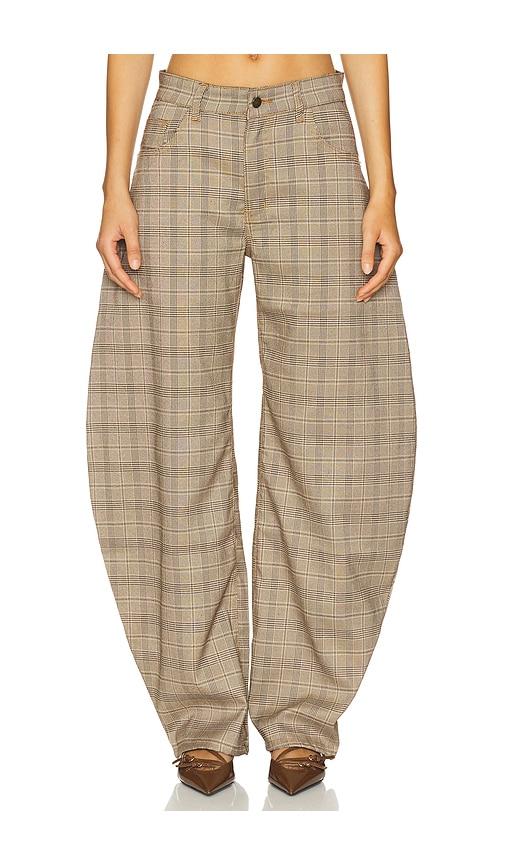 lioness horseshoe pant in brown.