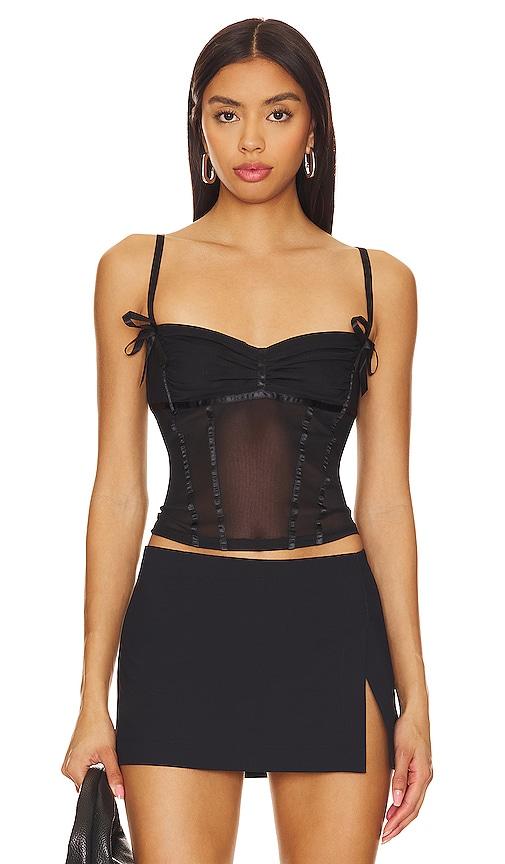 lioness iconic cami in black.