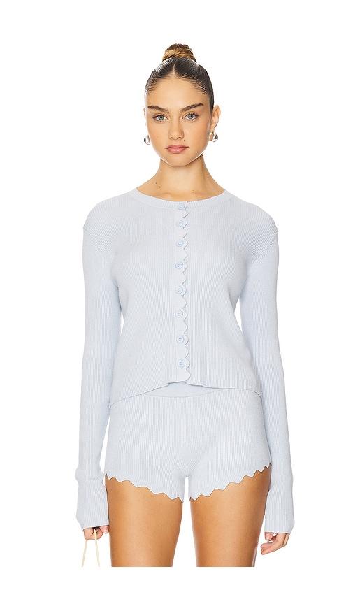 lioness ivy league top in baby blue.