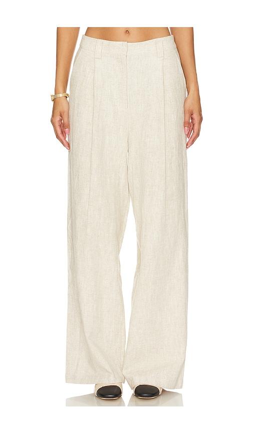 lioness la quinta pants in beige.