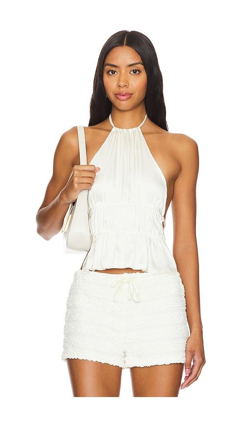 lioness legacy halter top in ivory.