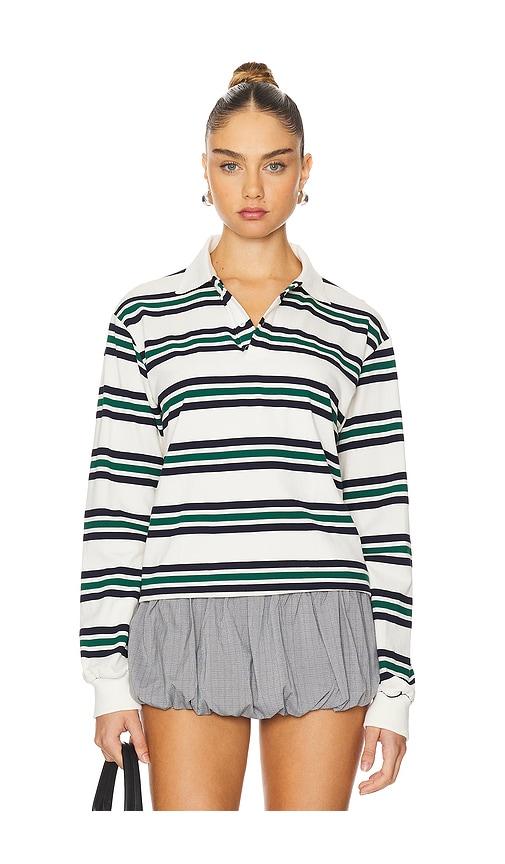 lioness leisure long sleeve top in green.