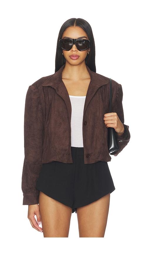 lioness luminous jacket in brown.