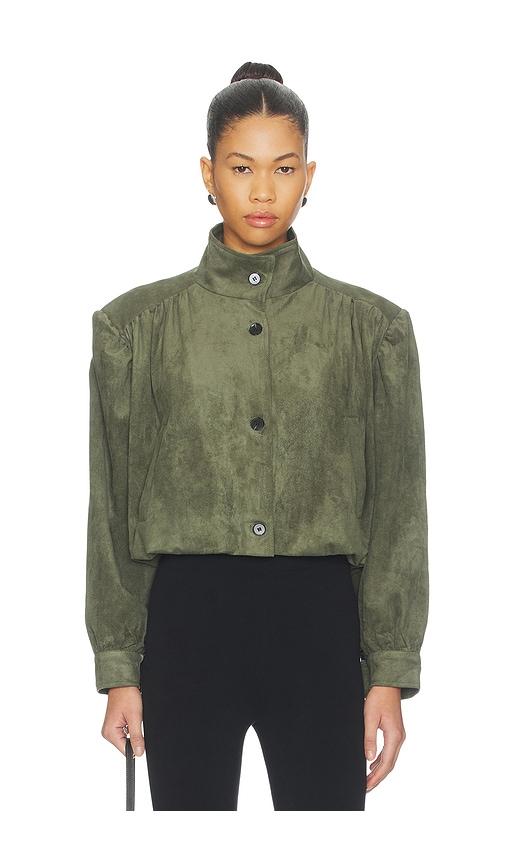 lioness luminous jacket in green.