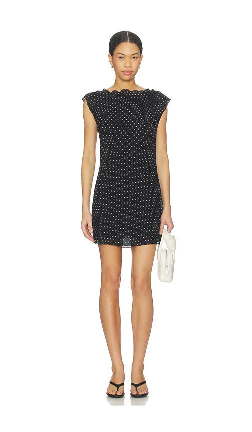 lioness mariner mini dress in black.