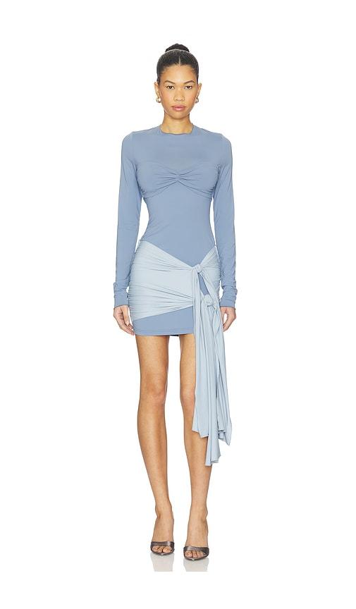 lioness midnight mini dress in slate.