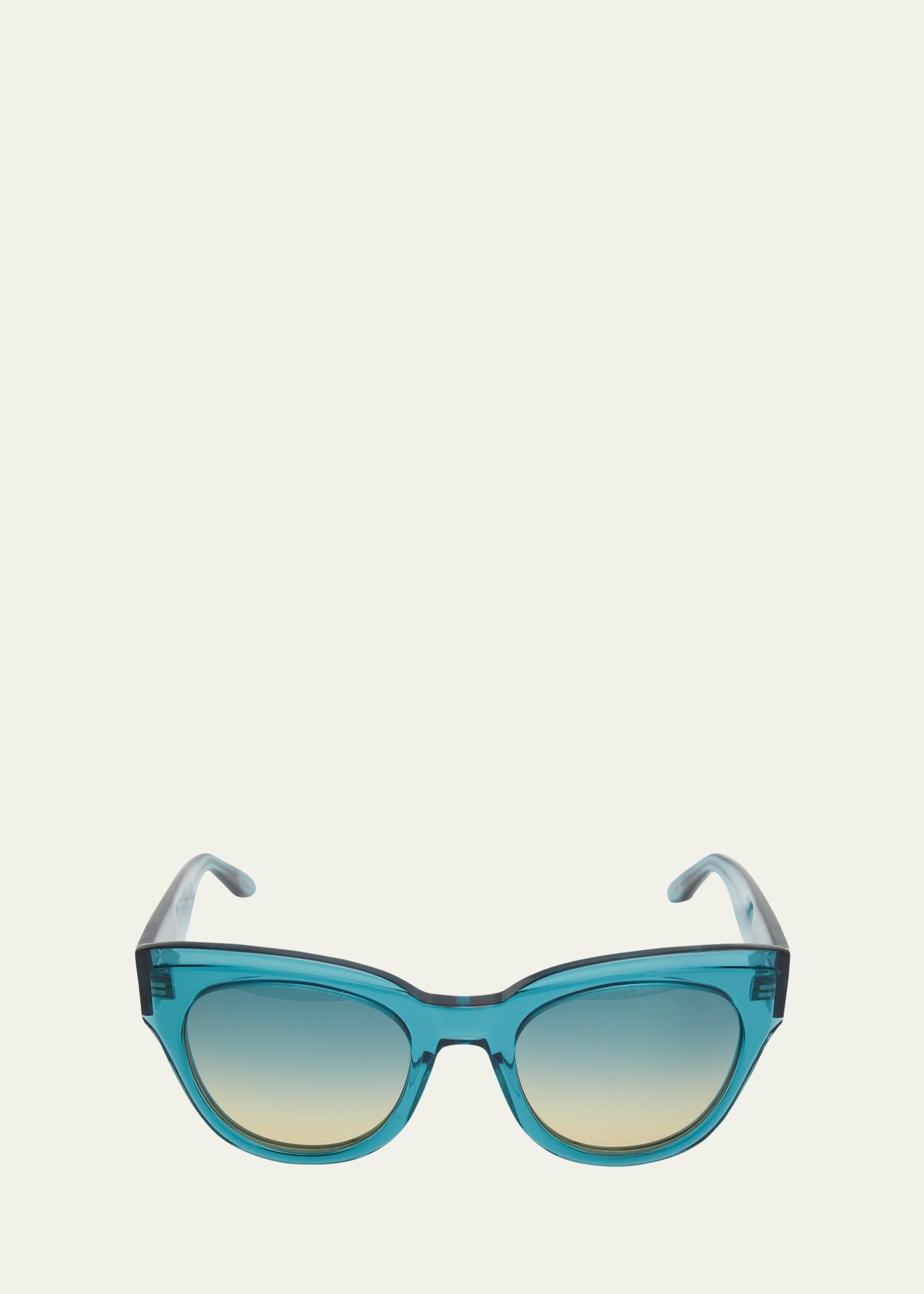 lioness mixed-media butterfly sunglasses