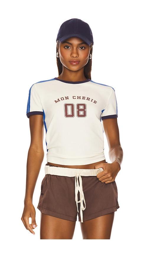 lioness mon cherie tee in ivory.