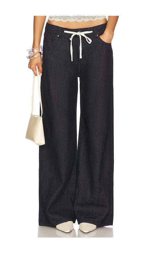 lioness muse jean in blue.