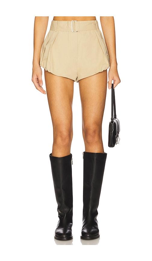 lioness new york short in beige.