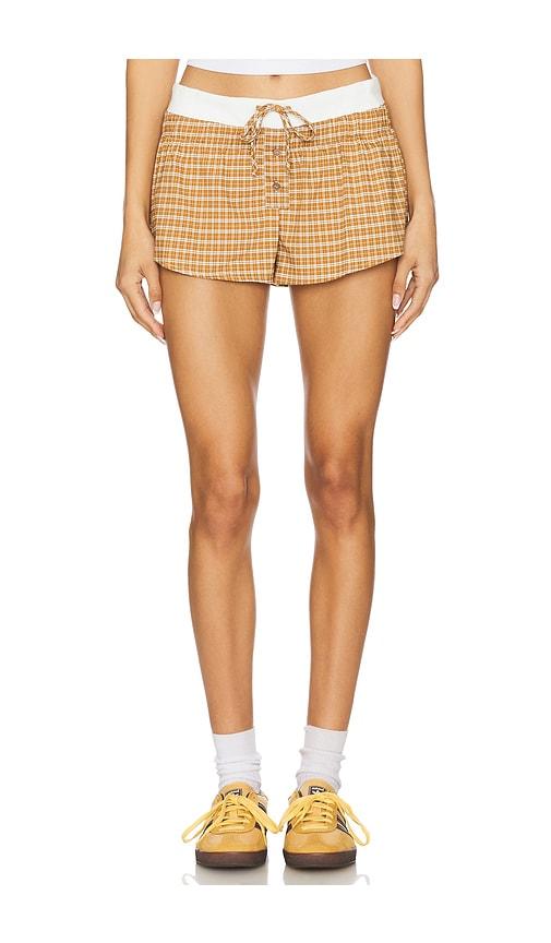 lioness nirvana short in mustard.