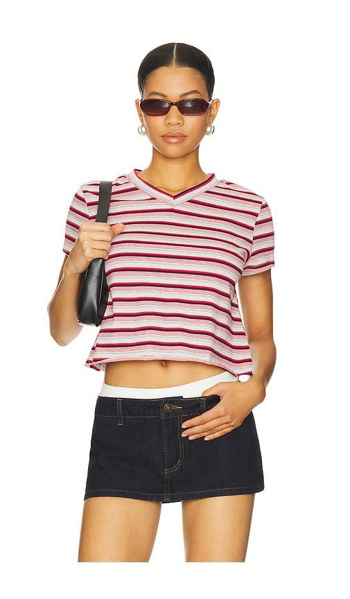 lioness north light tee in red.
