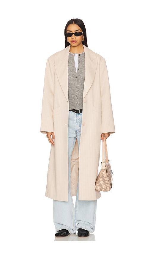 lioness olsen coat in beige.
