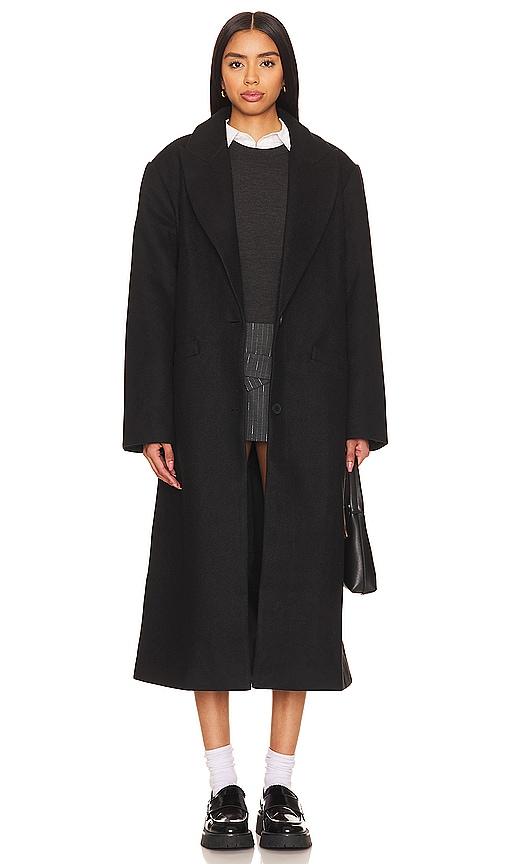 lioness olsen coat in black.