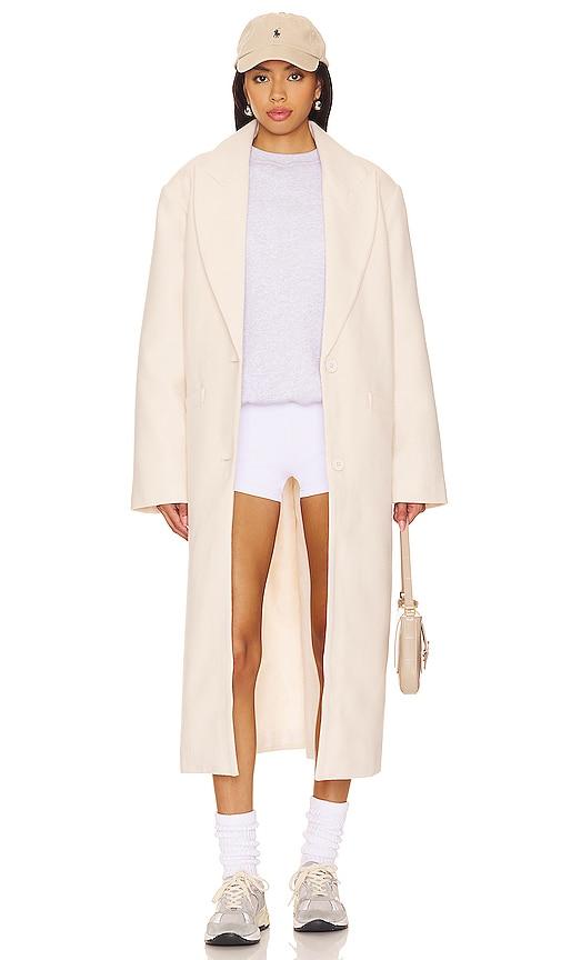 lioness olsen coat in cream.