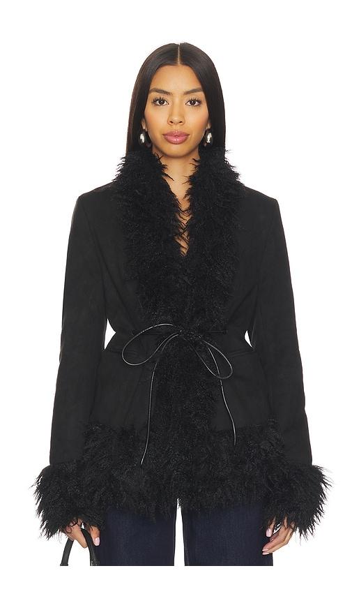 lioness oui oui coat in black.