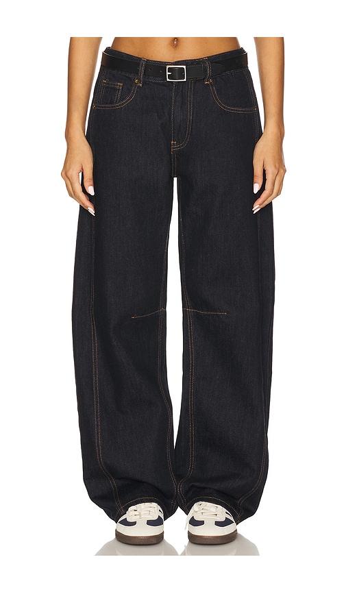 lioness renacida jeans in blue.