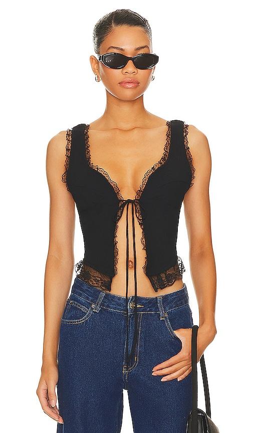 lioness resurgence cami in black.