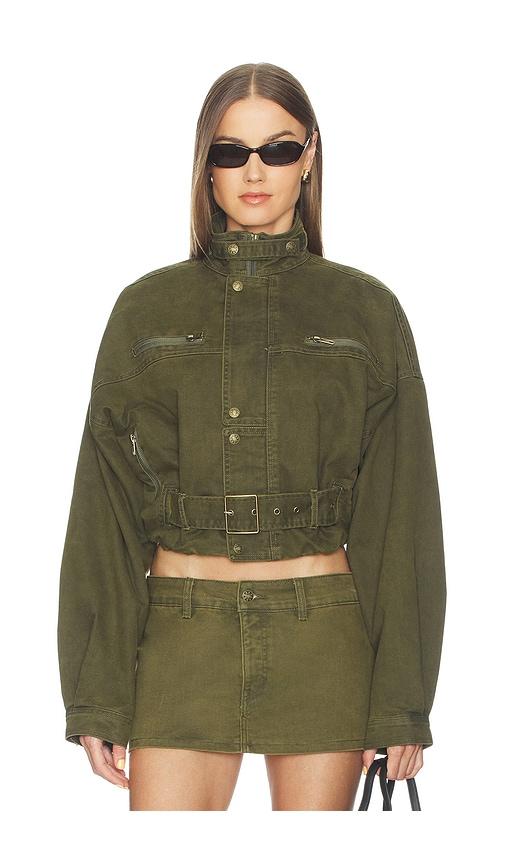 lioness rinata jacket in army.