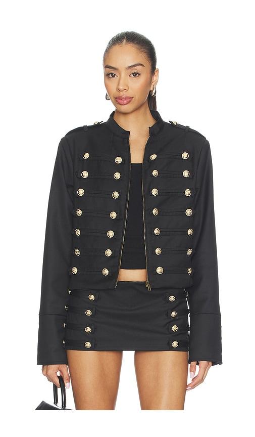 lioness rush hour jacket in black.