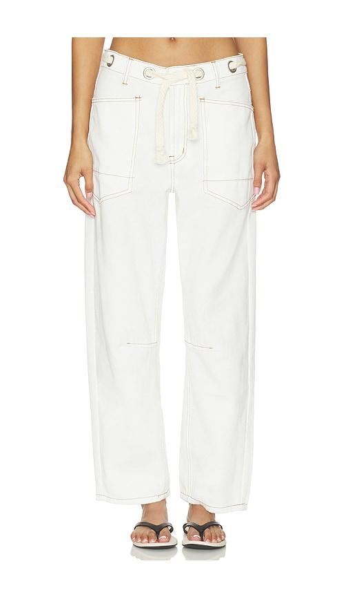 lioness rush hour jeans in white.
