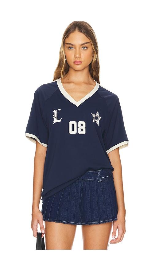 lioness spectate top in navy.