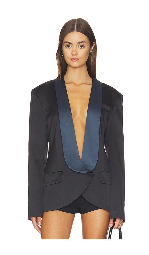 lioness sylvie blazer in black.