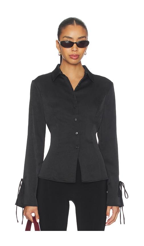 lioness west end girl top in black.