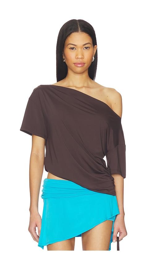 lioness wildlands tee in chocolate.